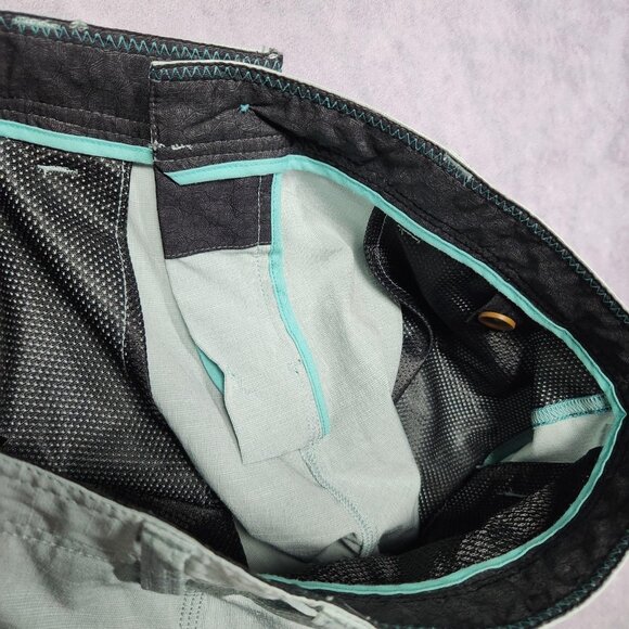 Vissla Shorts Mens 30 Lot of 2 Pair Blue Green Poly Cotton Blend Stretch Casual - Picture 16 of 16